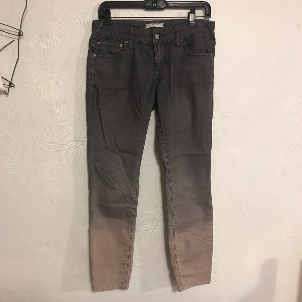 Free People cropped ombré skinny jeans